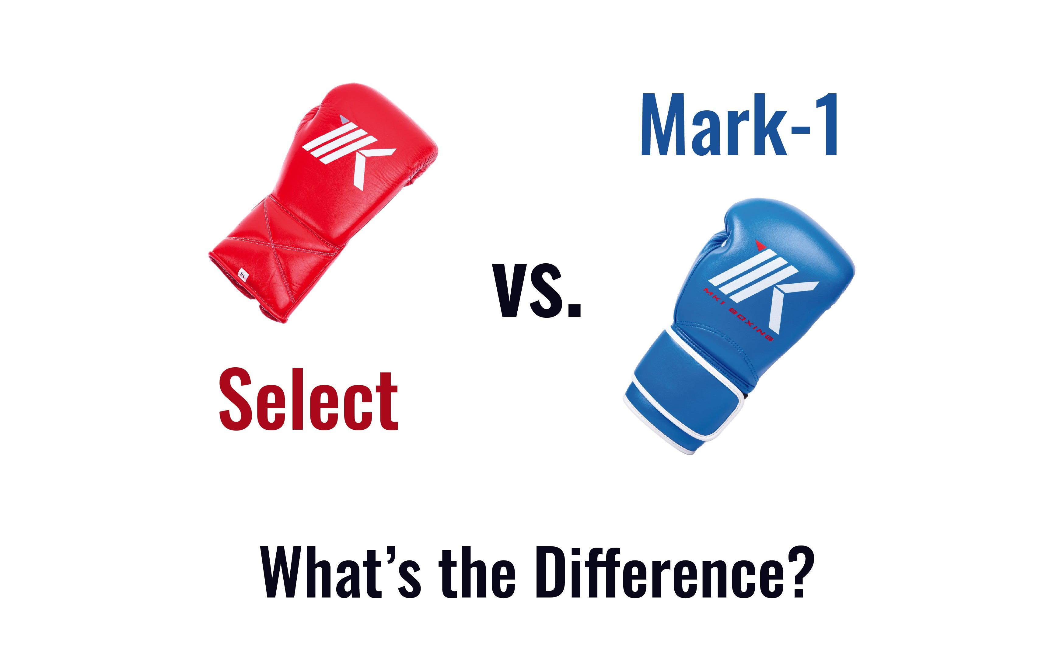 Select Boxing Gloves vs. Mark1 Training Gloves MK1
